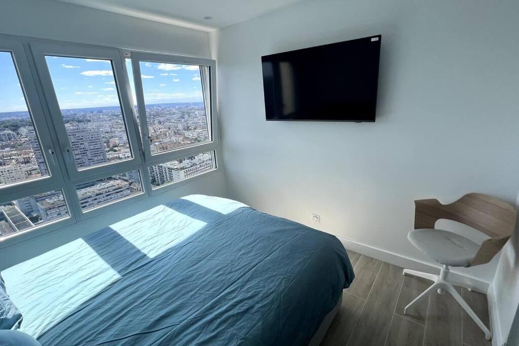 Nice Apartment With Amazing View Of Paris + Parking Εξωτερικό φωτογραφία