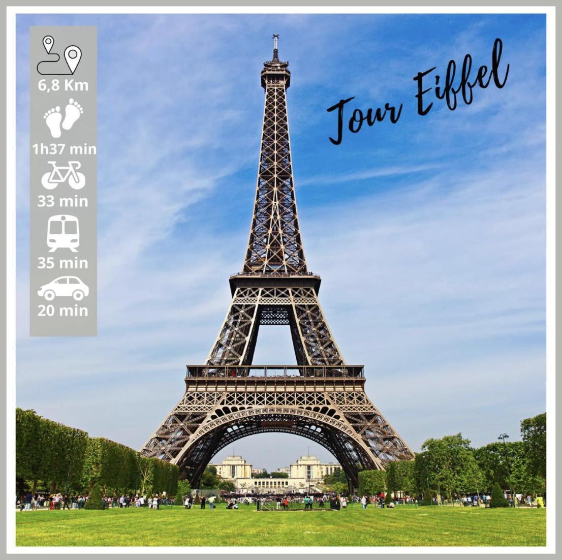 Nice Apartment With Amazing View Of Paris + Parking Εξωτερικό φωτογραφία